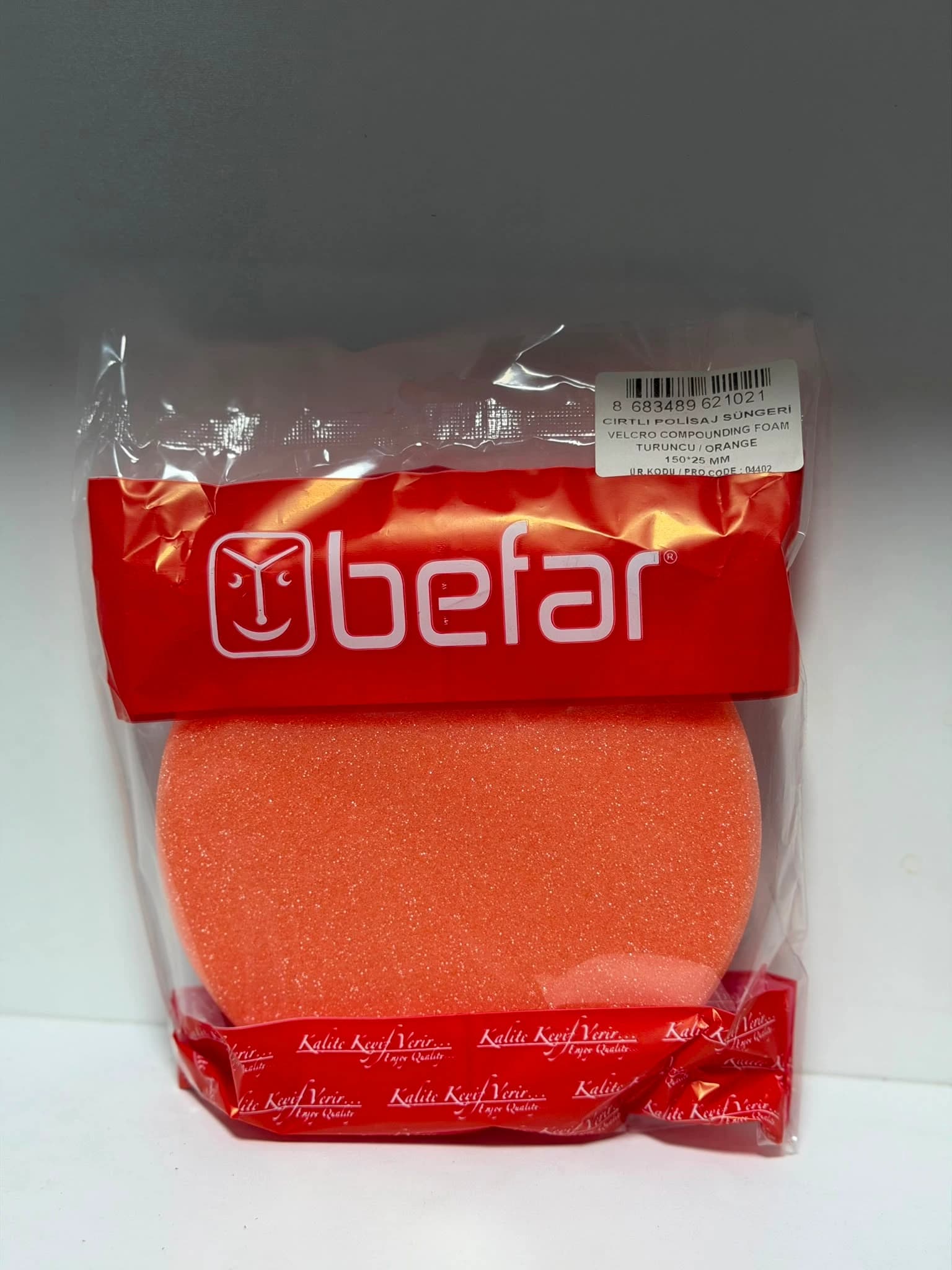 BEFAR CIRTLI POLİSAJ SÜNGERİ 150MM